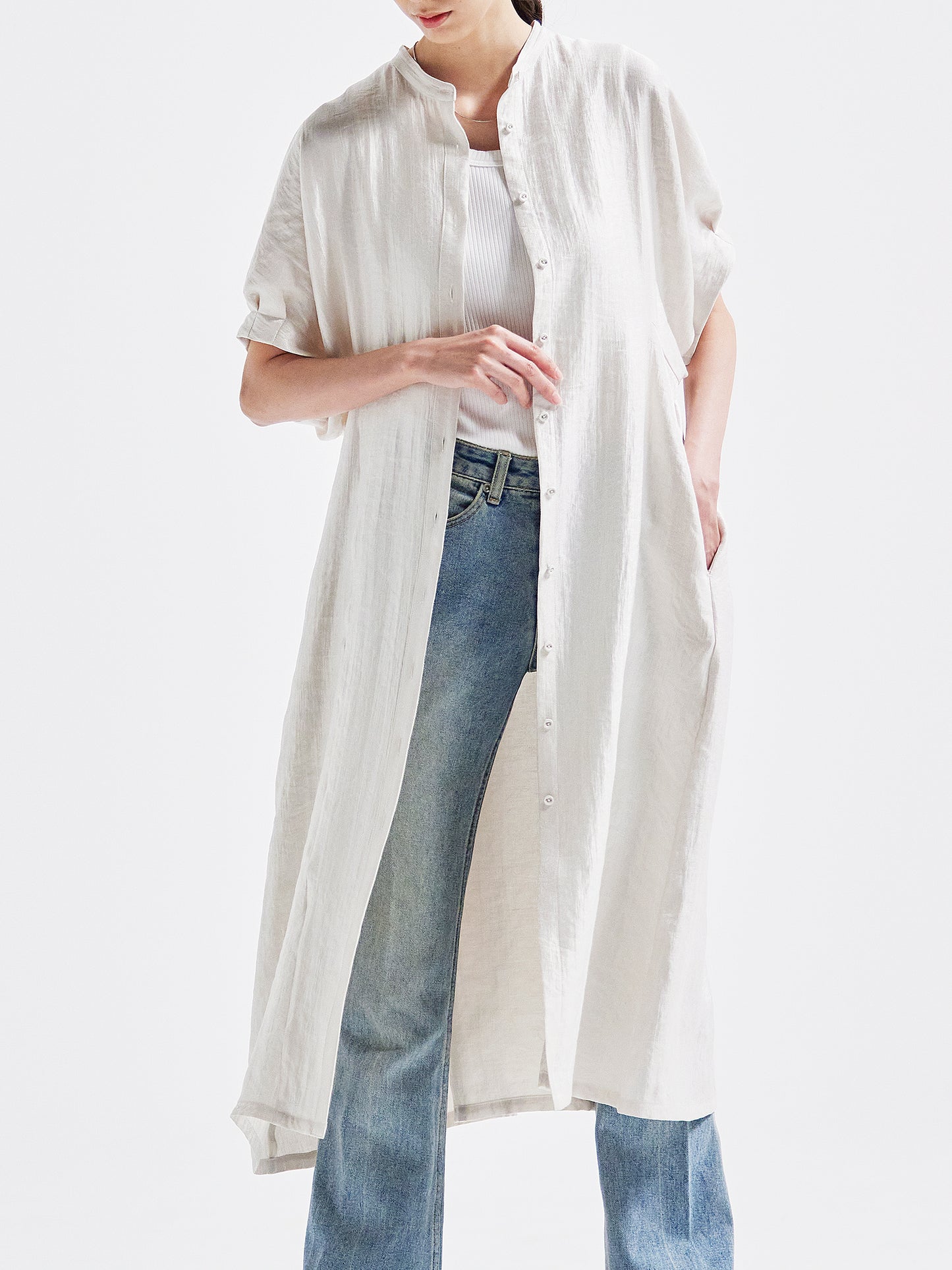 连衣裙 米白色 HA00068