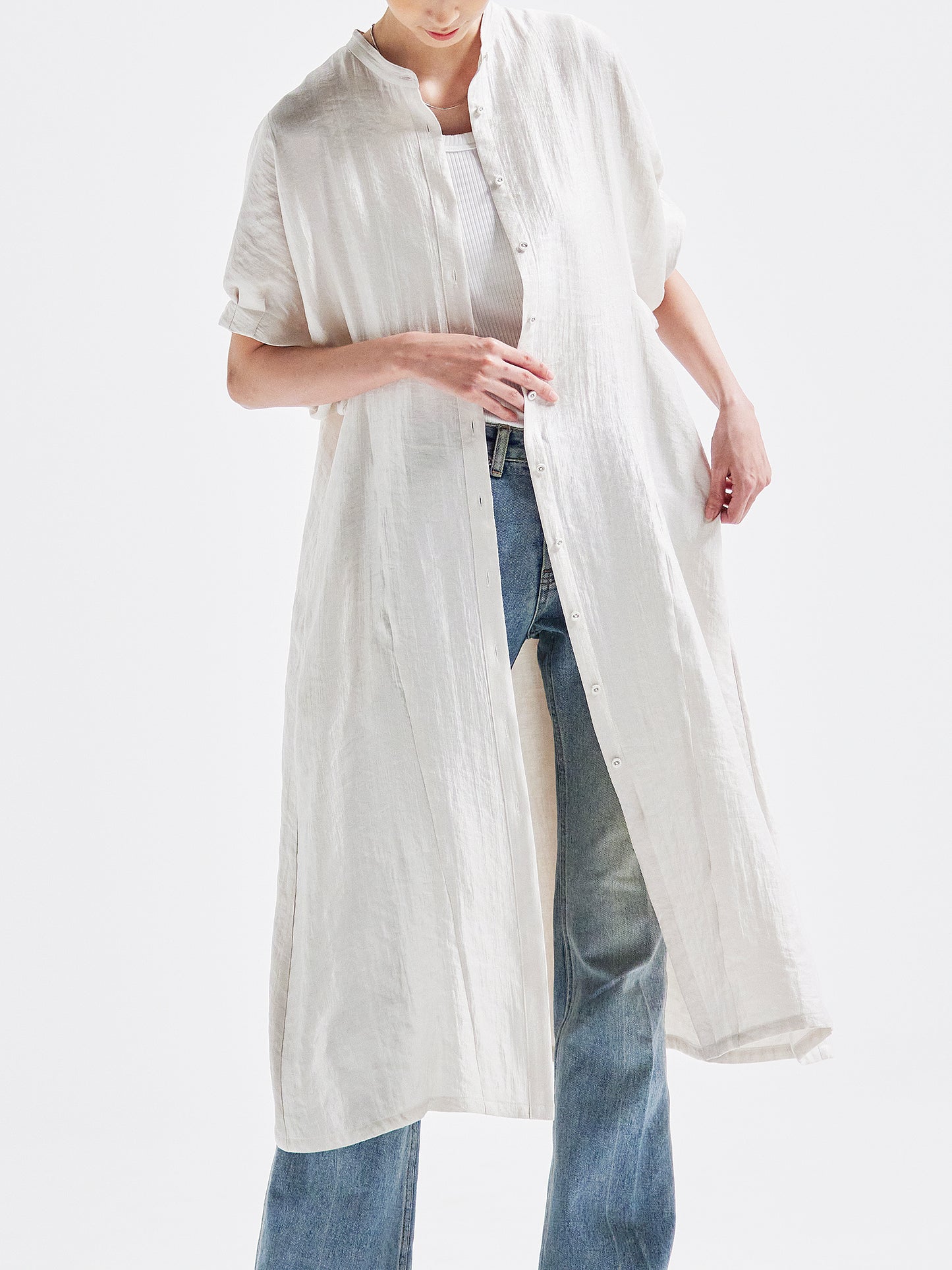 连衣裙 米白色 HA00068