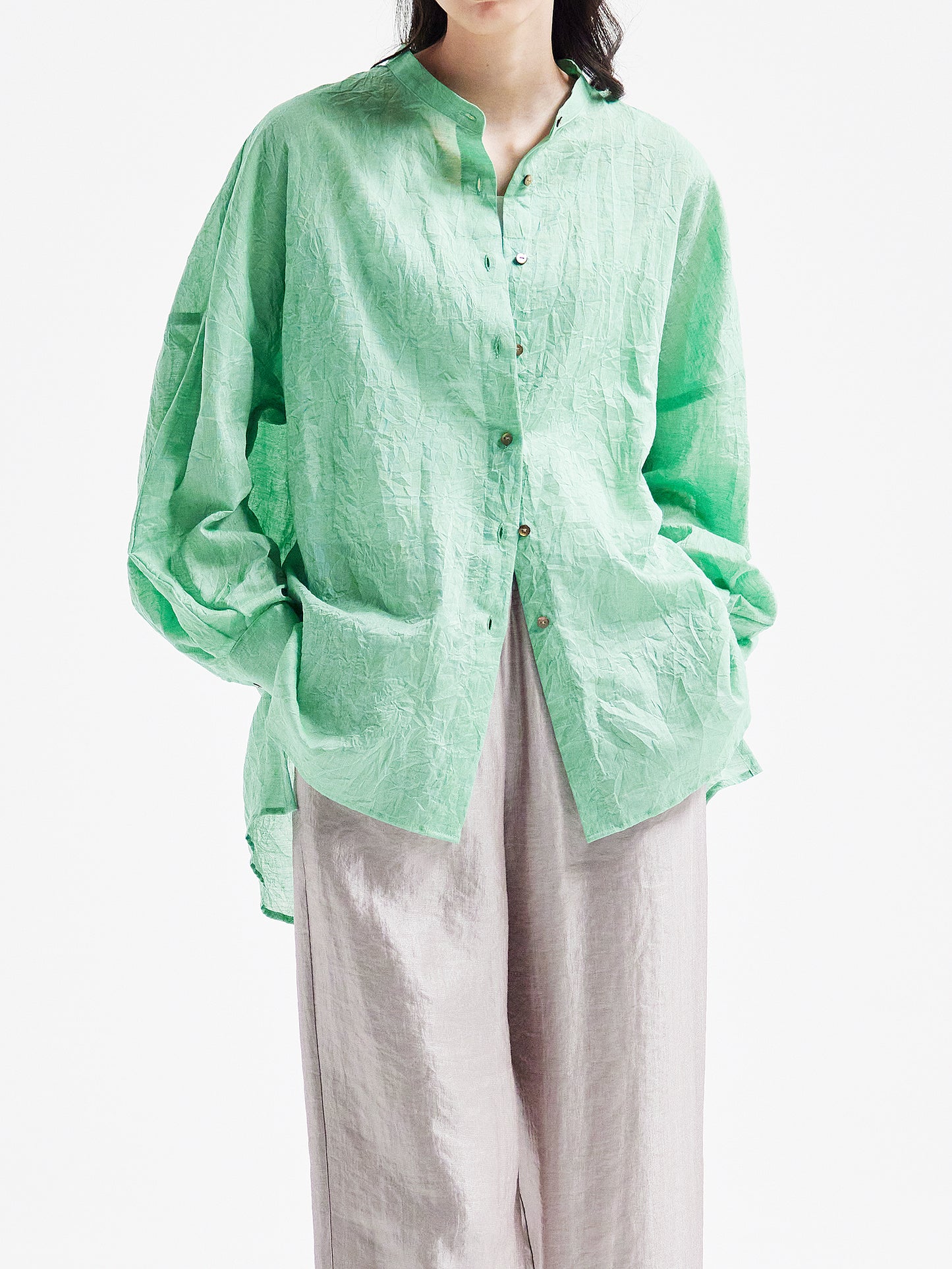 衬衫 绿色 HA00073