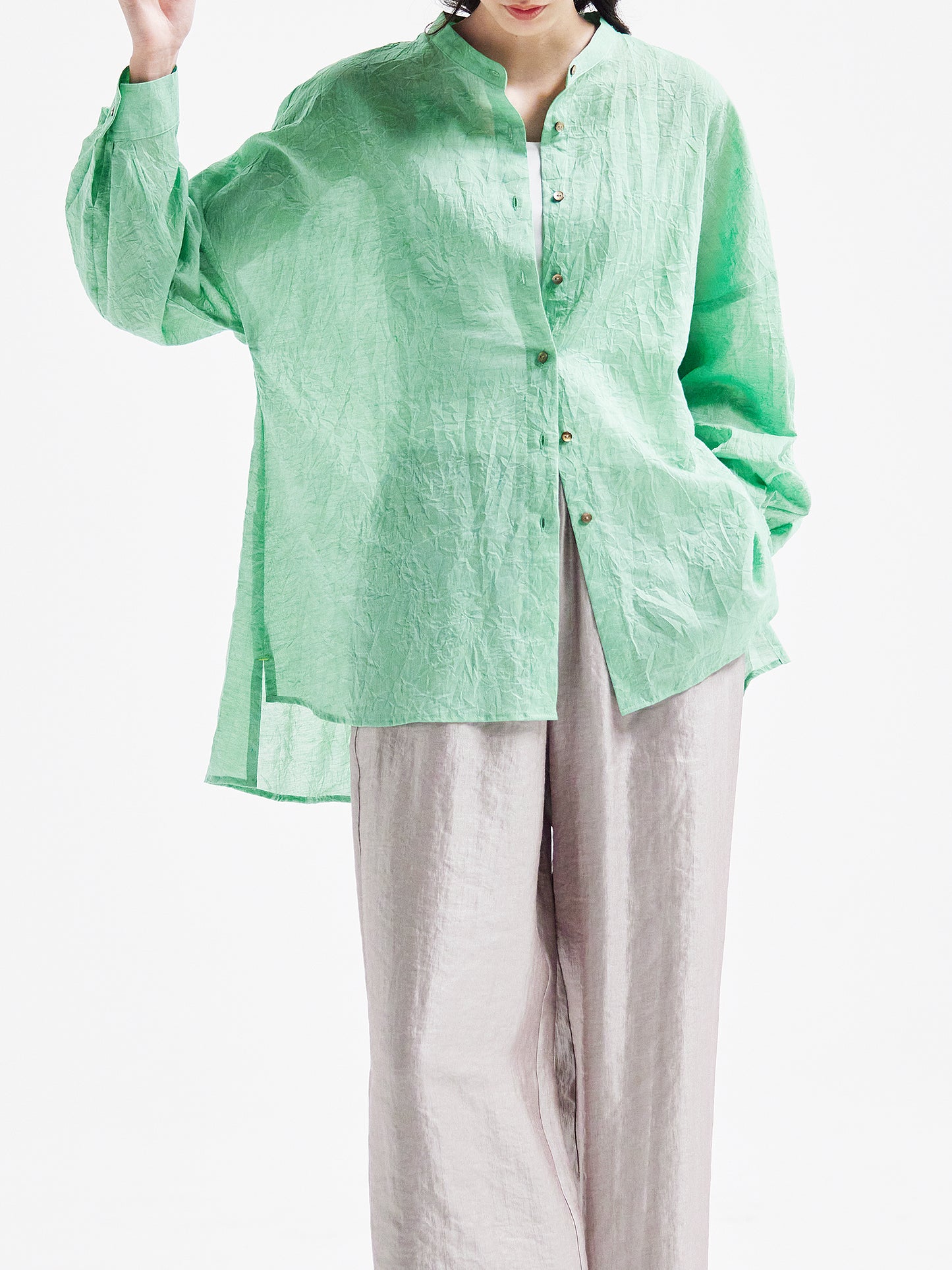 衬衫 绿色 HA00073