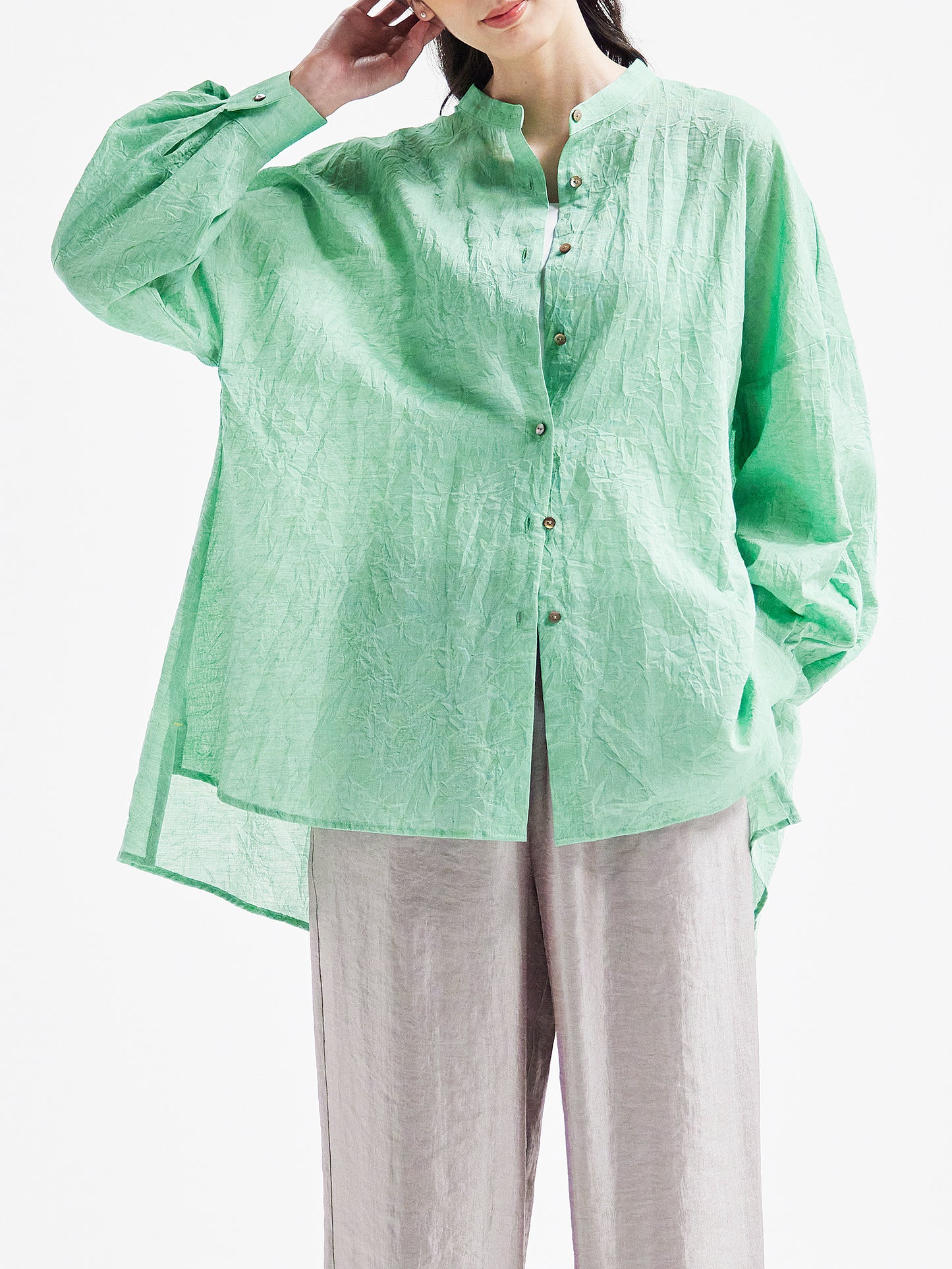 衬衫 绿色 HA00073