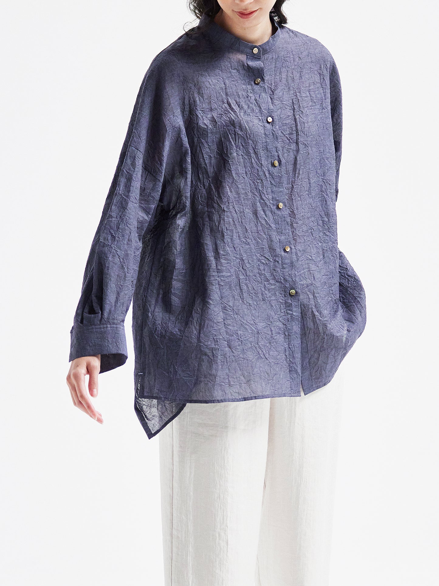 Navy Blouse HA00075