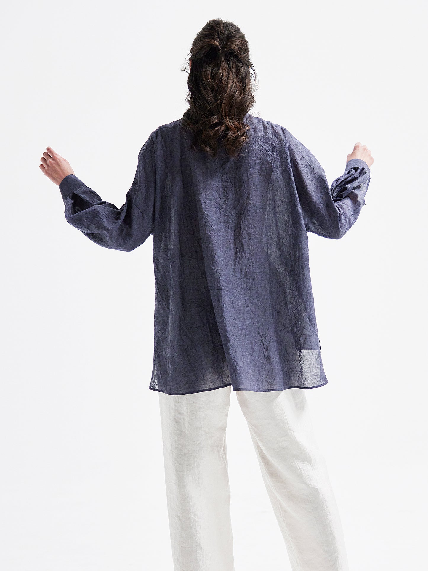Navy Blouse HA00075