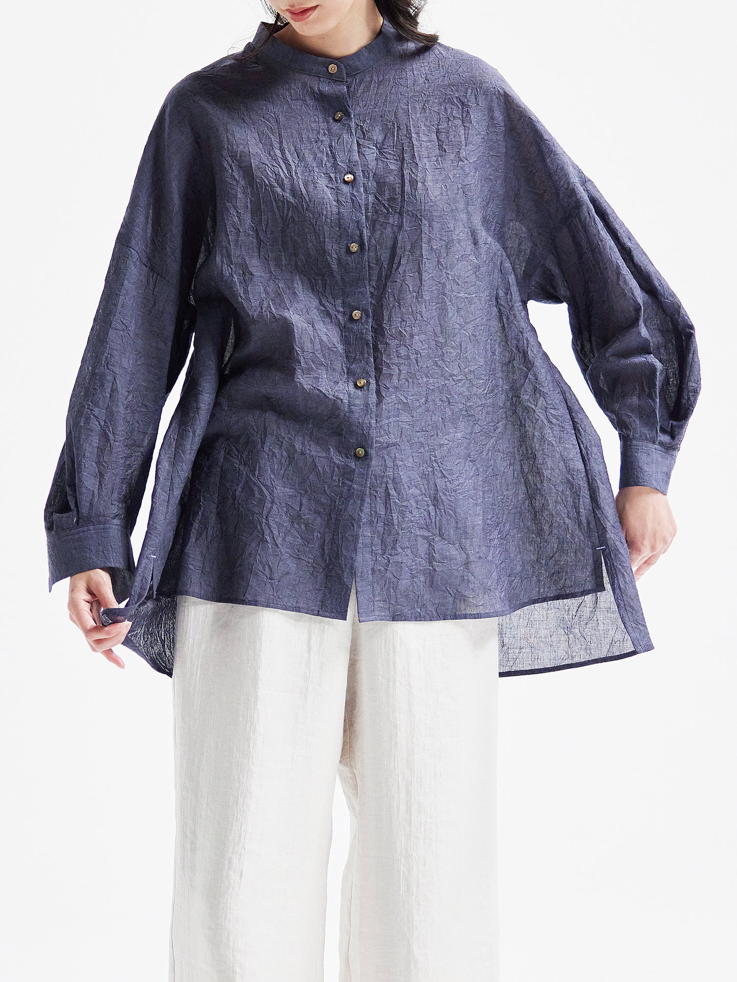 Navy Blouse HA00075