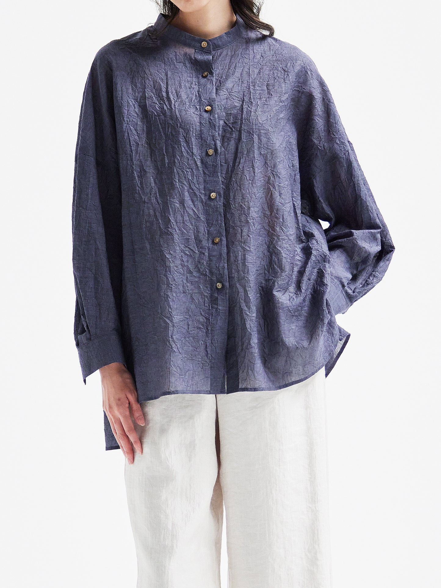 Navy Blouse HA00075