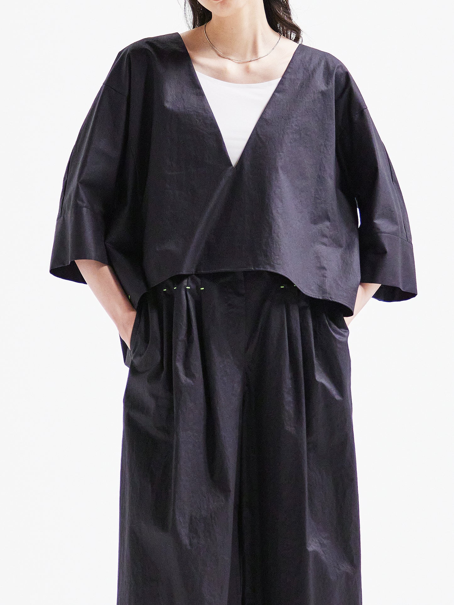 Navy Blouse HA00080
