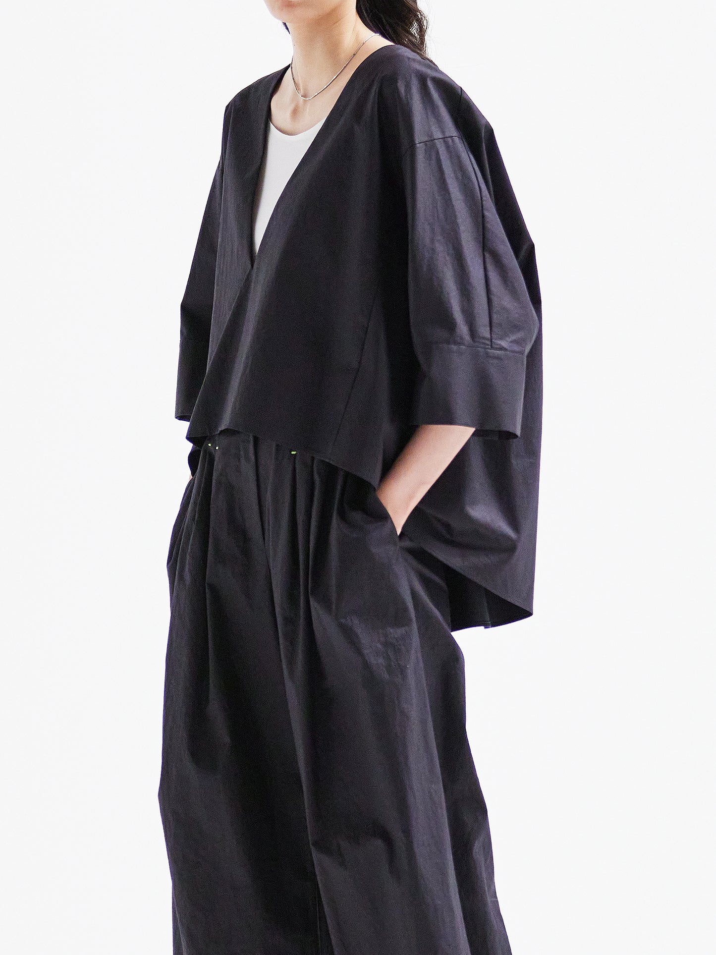 Navy Blouse HA00080