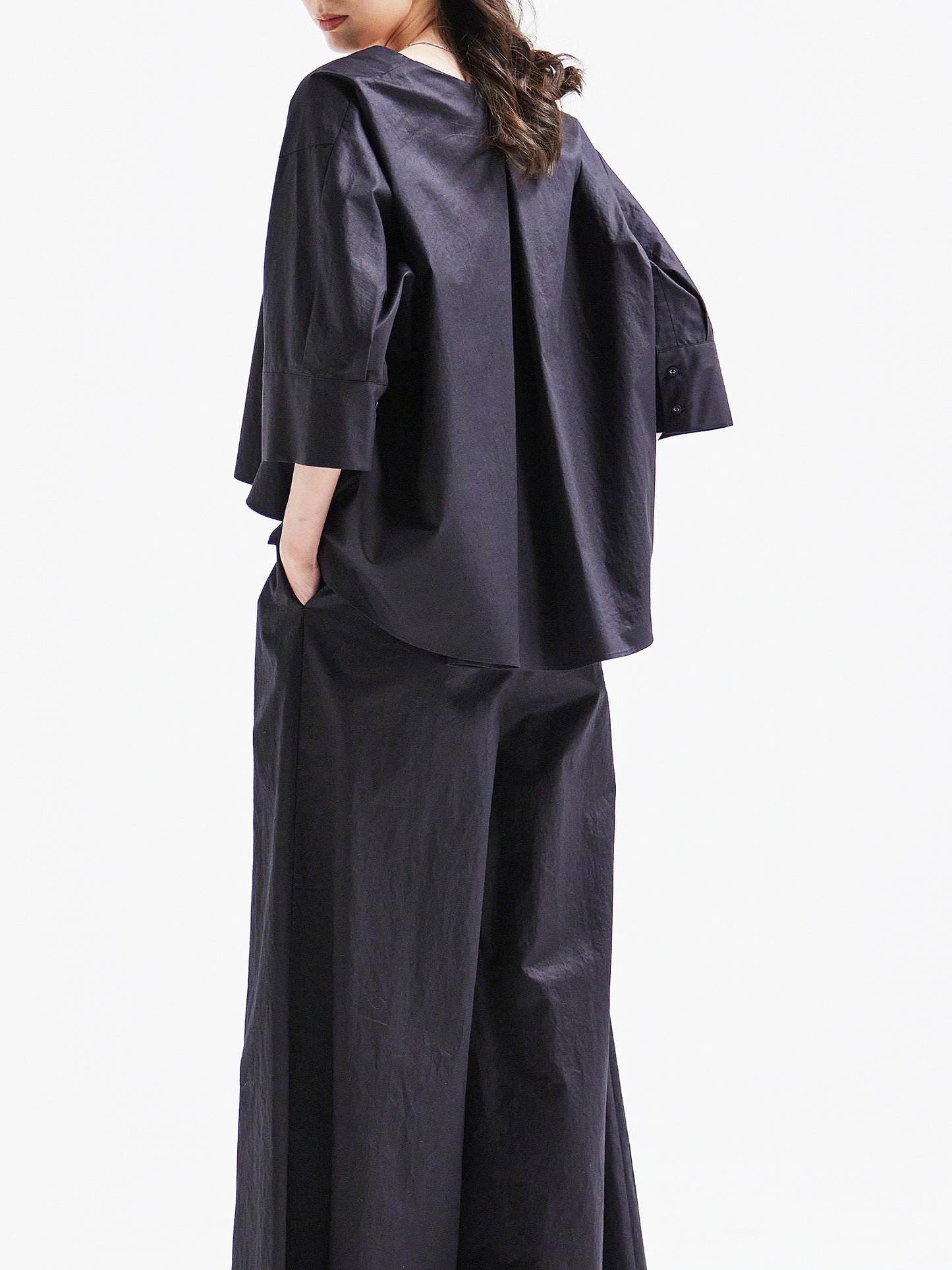 Navy Blouse HA00080