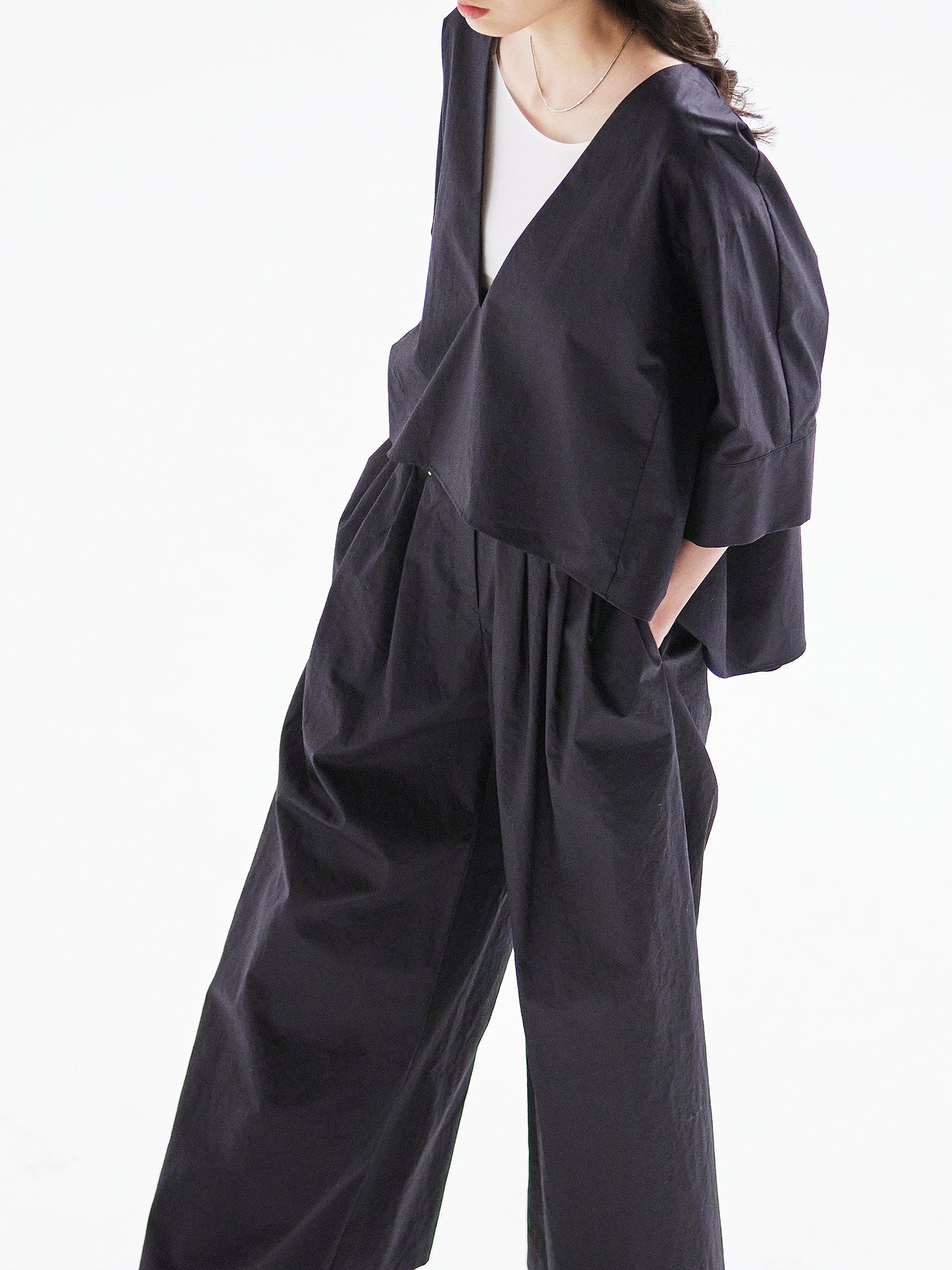 Navy Blouse HA00080