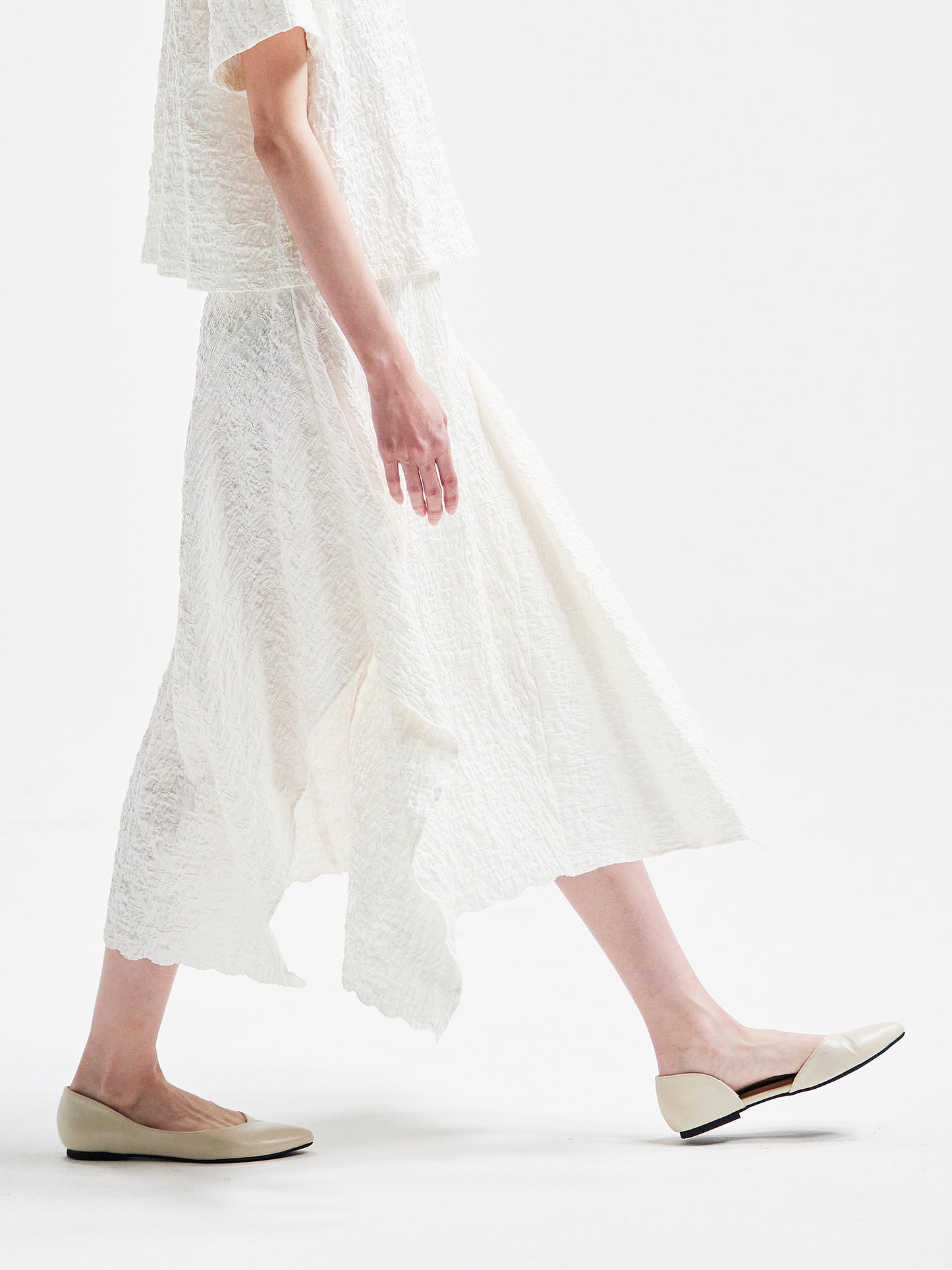 裙子 米白色 HA00094