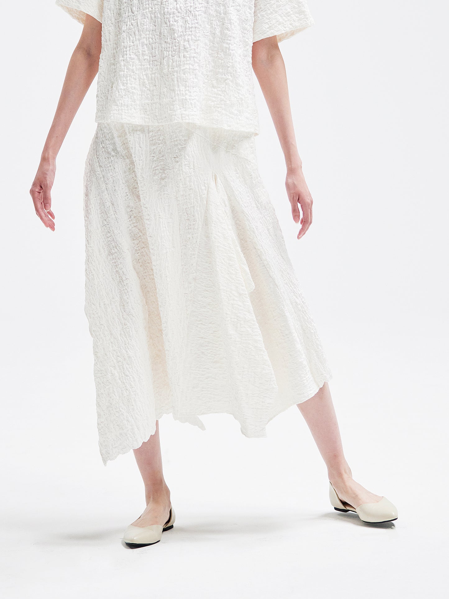 裙子 米白色 HA00094