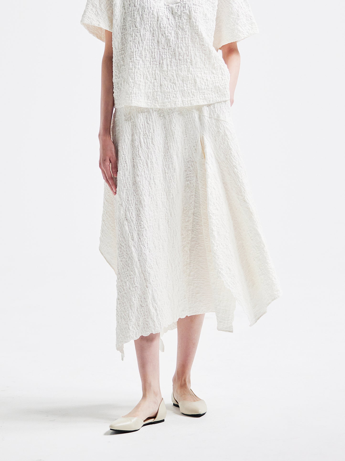 裙子 米白色 HA00094