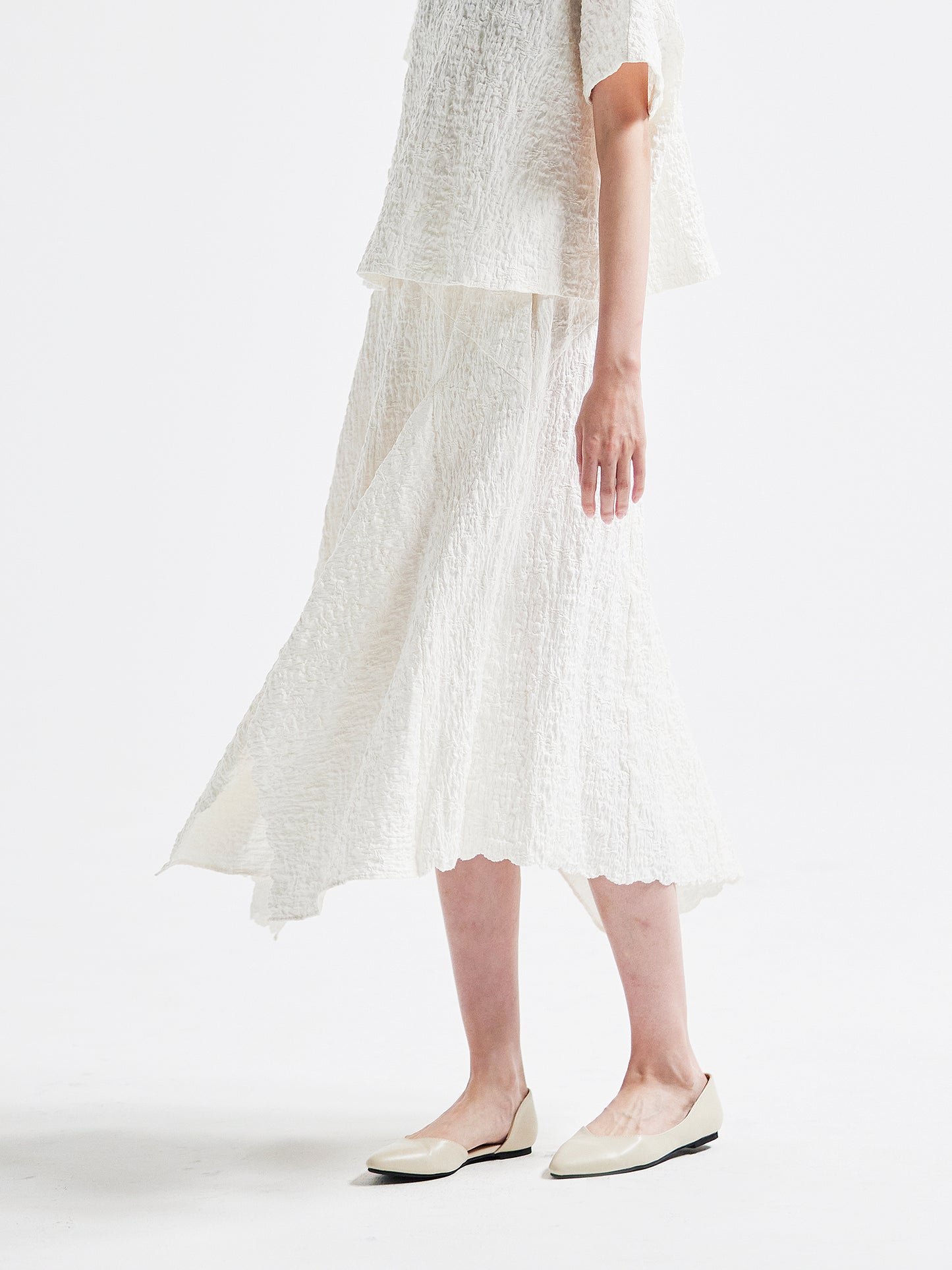 裙子 米白色 HA00094