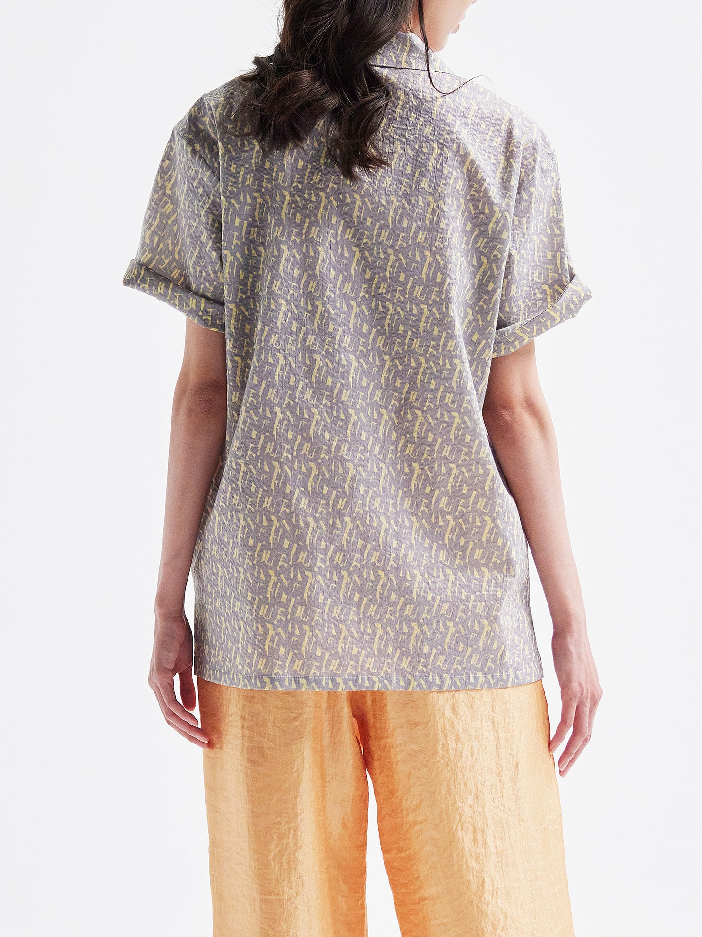 Aloha shirt grey/yellow HA00087